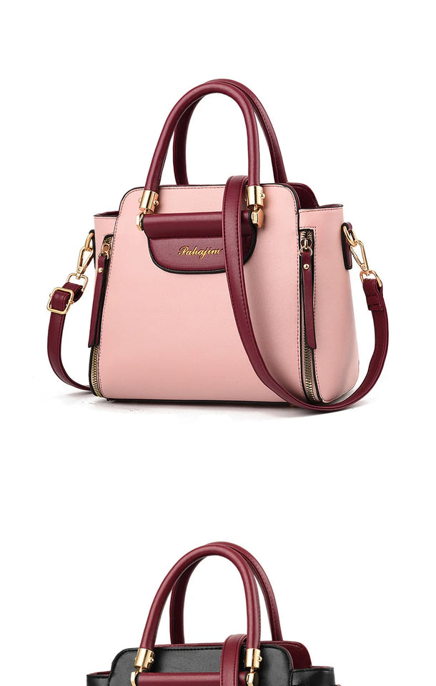 Women's bag 2025 new fashion women's bags hit color hand-held  bag Europeand the United States all-match shoulder messenger bag