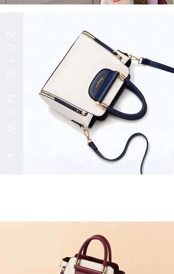 Women's bag 2025 new fashion women's bags hit color hand-held  bag Europeand the United States all-match shoulder messenger bag