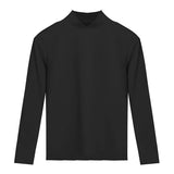 Autumn dress female autumn and winter female half high neck inside wear top single thin cotton sweater warm underwear female bas