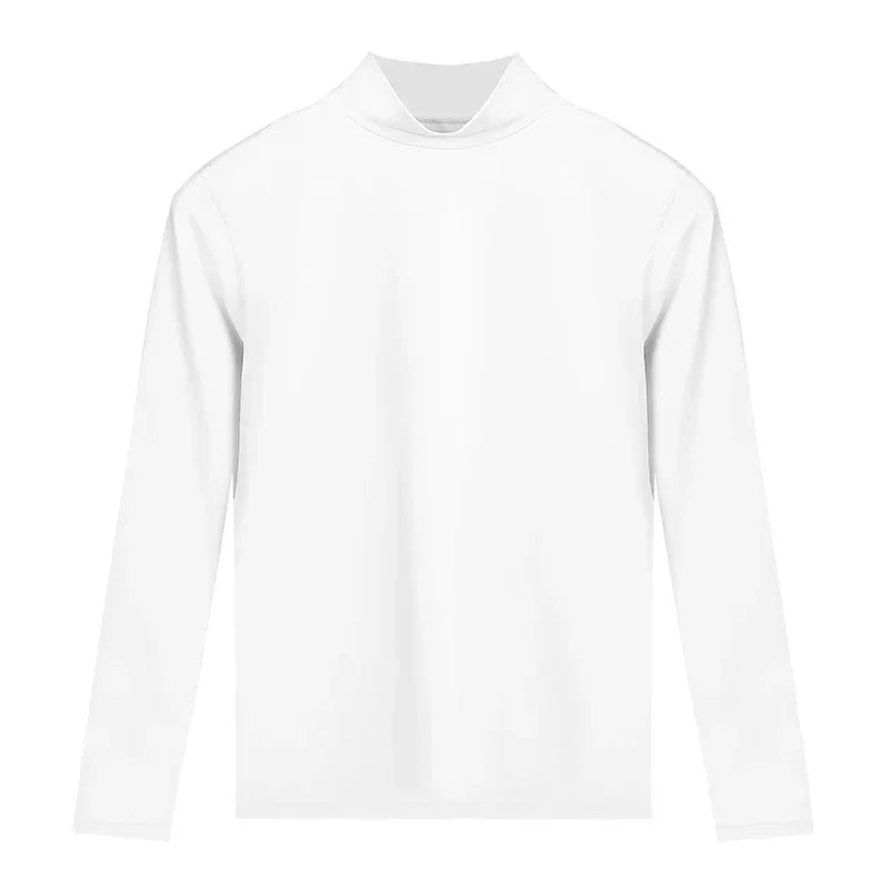 Autumn dress female autumn and winter female half high neck inside wear top single thin cotton sweater warm underwear female bas