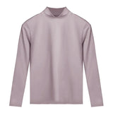 Autumn dress female autumn and winter female half high neck inside wear top single thin cotton sweater warm underwear female bas