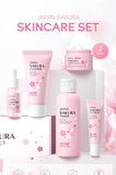 LAIKOU Sakura Kit Skin Care Sets Moisturizing and Reducing Fine Lines Cleansing Pore Product 5-Piece Korean Skincare Set
