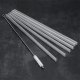 6pcs Replacement Straws for Stanley Cup with Cleaning Brushes Reusable Straws for Stanely Cup