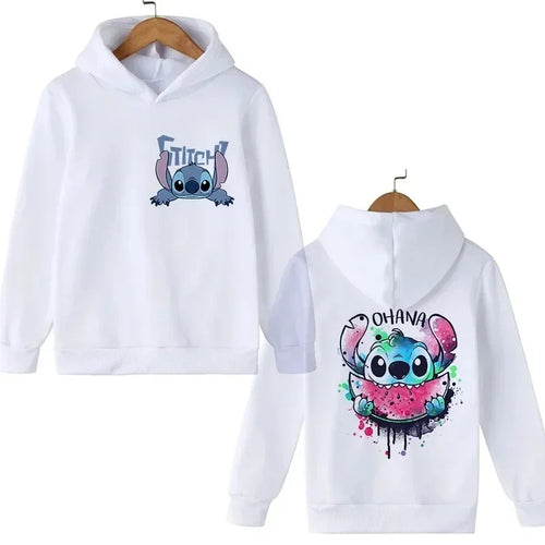 Sweatshirt Stitch Hoodie Kids Cartoon Clothing Kids Girls Boys Lilo Hoodie Comic Hoodie Kids Fall Winter Casual Long Sleeve Tops