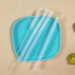 6pcs Replacement Straws for Stanley Cup with Cleaning Brushes Reusable Straws for Stanely Cup