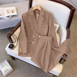 Autumn Two Piece Set For Women 2024 Casual Chic And Elegant Tops Coats Outfit Blazers Pants Sets Women's Suit Clothing