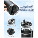 B84B-Replacement Cups Lids 2PCS For Stanley For 40Oz With 2 Straws, Leakproof Cup Lids