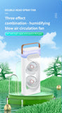 Double head spray fan, plug-in portable office desktop large wind fan, outdoor cold fan, 3-speed wind cooling fan in summer