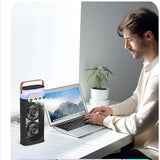 Double head spray fan, plug-in portable office desktop large wind fan, outdoor cold fan, 3-speed wind cooling fan in summer