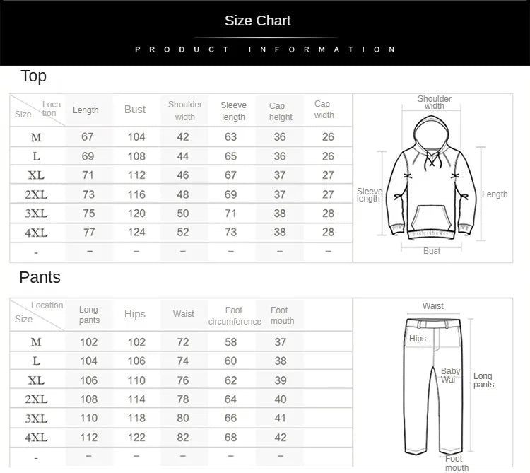 Autumn Men Jacket Set Fashion Embroidered Warm Male Hooded Coat Trends Versatile Top Clothing Locomotive Streetwear Casual Pants
