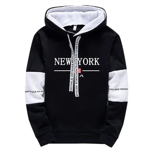 New York Hooded Sweatshirts and Elastic Sweatpants Autumn Hot Sale Mens Fashion Tracksuit Ubran Causal Sport Jogging Suits