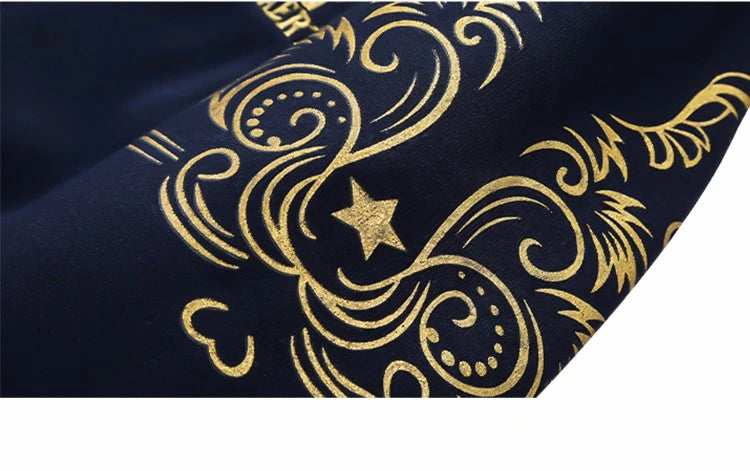 Autumn Men Jacket Set Fashion Embroidered Warm Male Hooded Coat Trends Versatile Top Clothing Locomotive Streetwear Casual Pants