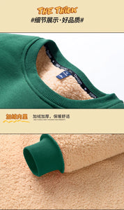 Winter Warm Sweatshirts Sweater Letter Printing Lamb Fleece Unisex Plush Thickened Warm Top Lambswool Thicken Harajuku Pullovers