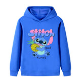 Stitch's Fashionable and Cute Cartoon Children's Hoodie, Warm Top for Autumn and Winter, Comfortable and Versatile Hoodie