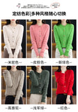 BELIARST Autumn Winter 100% Mink Cashmere Women's Clothes Round Neck Cardigan Knitted Solid Color Sweater Twisted Flower BR-050