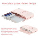 HPRT Pocket Color Photo Printer, or 2x3 inch Sticky-Backed Paper, Mini Portable HD Color Photo Printer, Bluetooth IOS Android