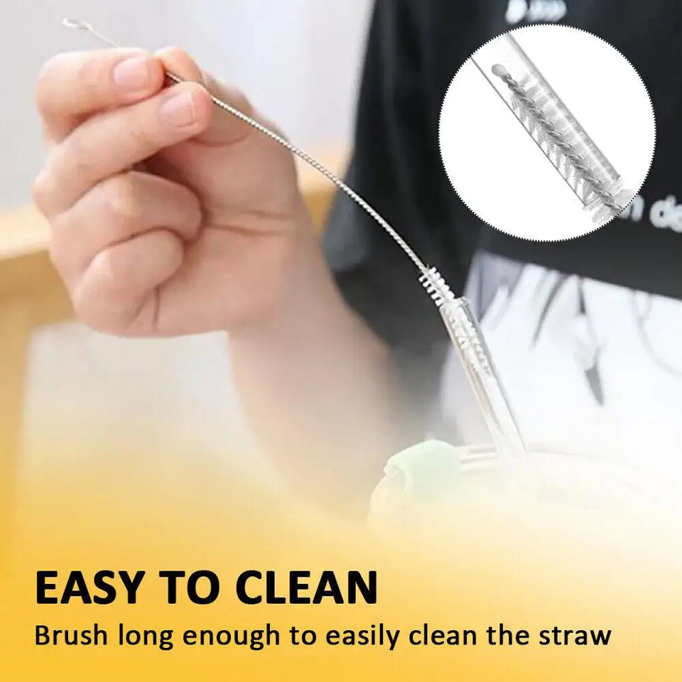 6pcs Replacement Straws for Stanley Cup with Cleaning Brushes Reusable Straws for Stanely Cup