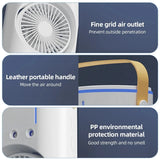 2 In 1 Dual Fan Three Hole Spray Humidification Fan Summer Office Home Air Cooling Fan With 7 Colorful Night Lights Humidifier