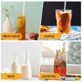 6pcs Replacement Straws for Stanley Cup with Cleaning Brushes Reusable Straws for Stanely Cup