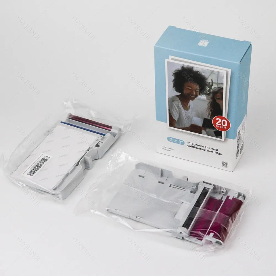 HPRT Pocket Color Photo Printer, or 2x3 inch Sticky-Backed Paper, Mini Portable HD Color Photo Printer, Bluetooth IOS Android