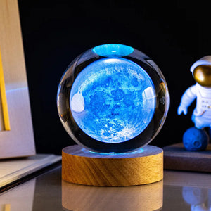 3D Colored Luminous Crystal Ball Astronomy Galaxy Crystal Sphere Beside Lamp Solar System Glassic Snow Globe Desktop Decorations