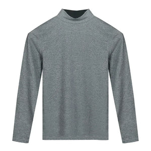 Autumn dress female autumn and winter female half high neck inside wear top single thin cotton sweater warm underwear female bas