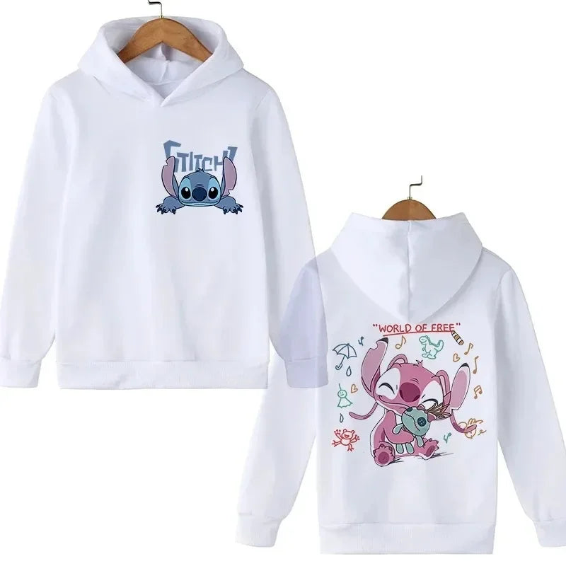 Sweatshirt Stitch Hoodie Kids Cartoon Clothing Kids Girls Boys Lilo Hoodie Comic Hoodie Kids Fall Winter Casual Long Sleeve Tops