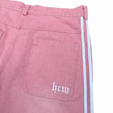 Streetwear Jeans Y2K Pants Womens Gothic Hip Hop Striped Retro Pink Baggy Jeans New High Waisted Wide Leg Trousers Clothes