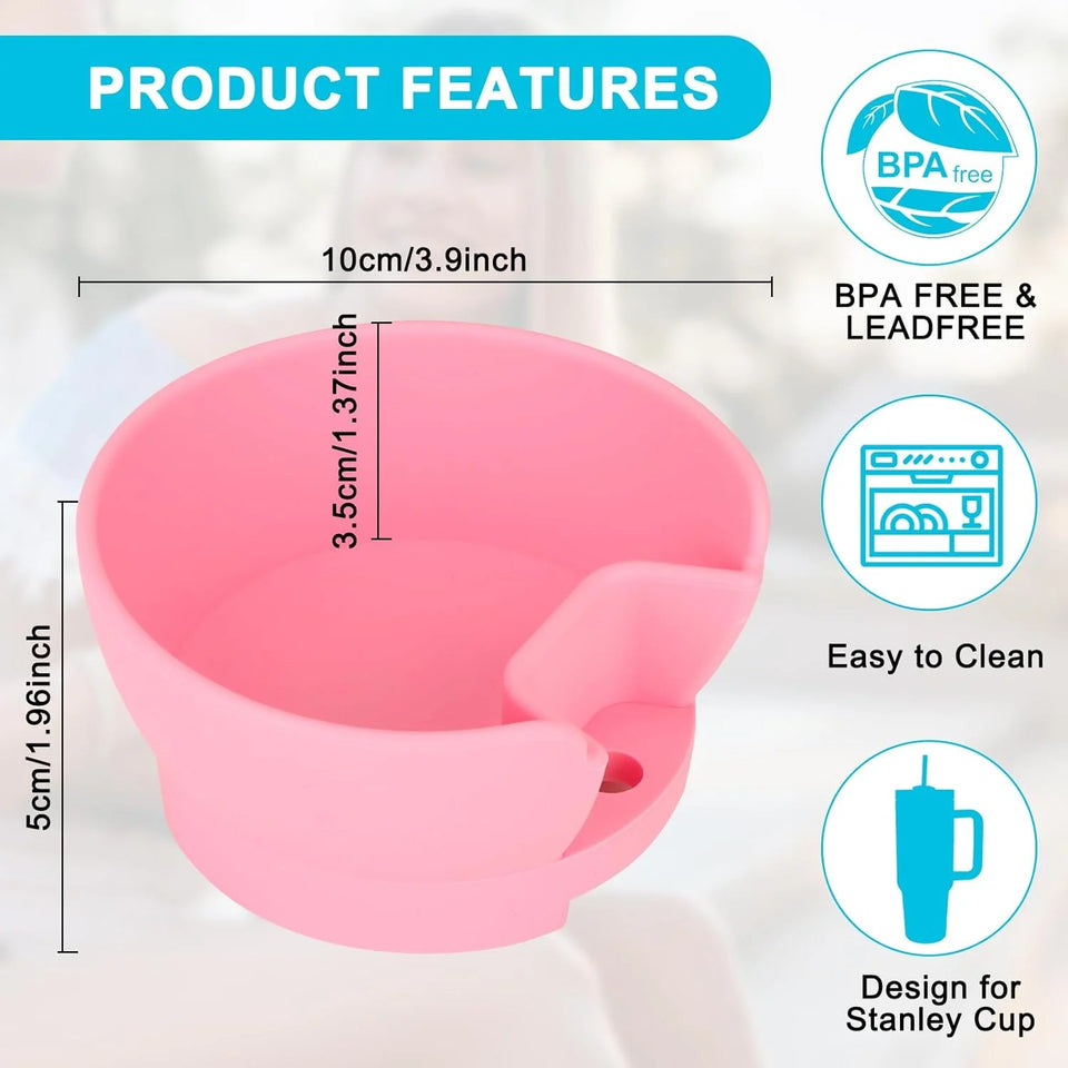 Snack Bowl for Stanley 40oz Tumbler with Handle Snack Tray With Straw Hole Stanley Tumbler Stanley Cup Snack Bowl Topper 1pcs