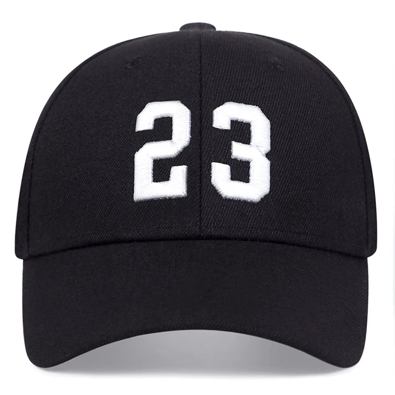 Unisex 23 Embroidery Baseball Caps Spring Autumn Outdoor Adjustable Casual Hats Hip Hop Cap Sunscreen Hat