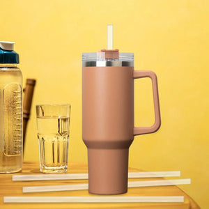 6pcs Replacement Straws for Stanley Cup with Cleaning Brushes Reusable Straws for Stanely Cup