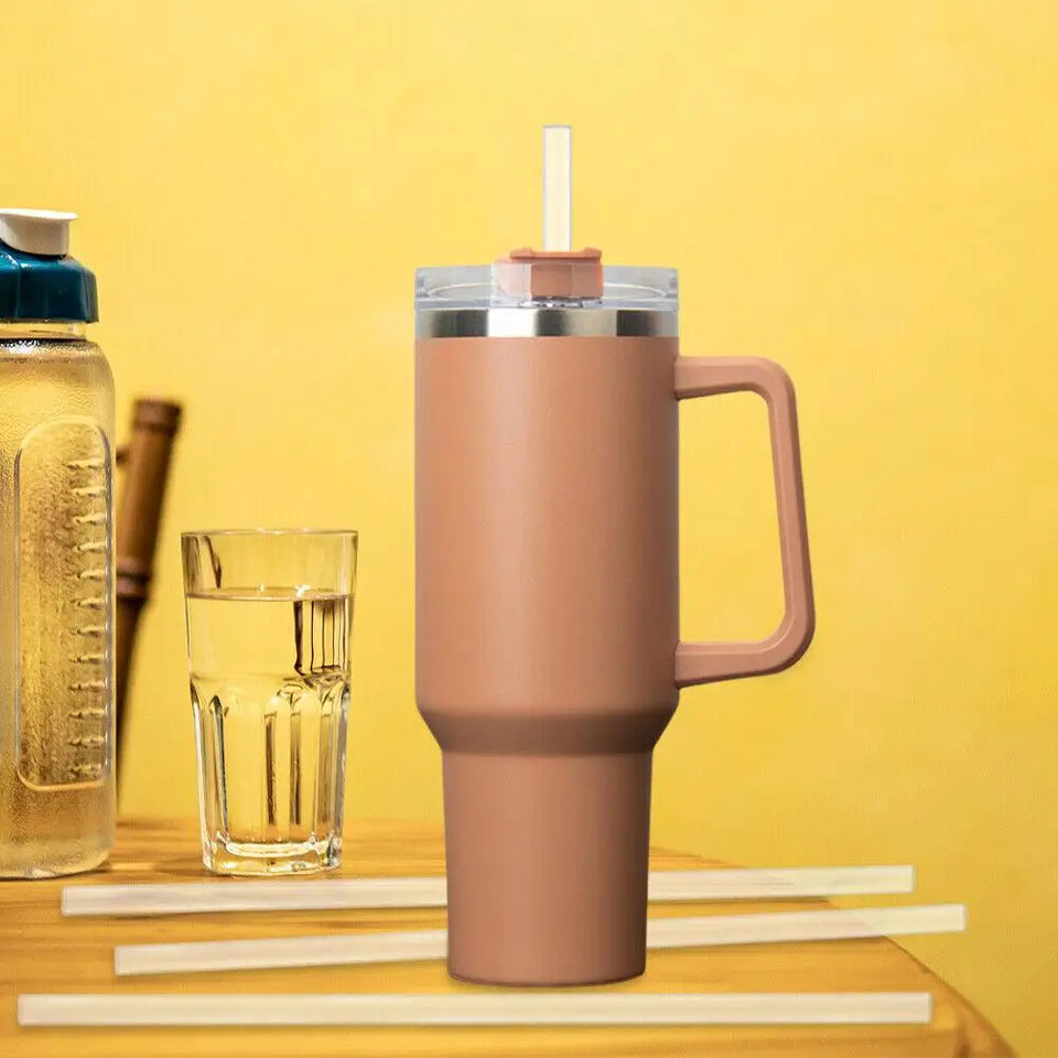 6pcs Replacement Straws for Stanley Cup with Cleaning Brushes Reusable Straws for Stanely Cup
