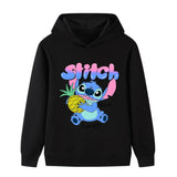 Stitch's Fashionable and Cute Cartoon Children's Hoodie, Warm Top for Autumn and Winter, Comfortable and Versatile Hoodie