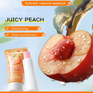 Peach Skincare Set- Nourishing and Moisturizing Hand Cream and Lip Balm Set - Soft Skin All Day Long. Holiday Gifts