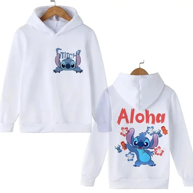 Sweatshirt Stitch Hoodie Kids Cartoon Clothing Kids Girls Boys Lilo Hoodie Comic Hoodie Kids Fall Winter Casual Long Sleeve Tops