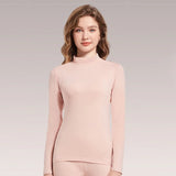 Autumn dress female autumn and winter female half high neck inside wear top single thin cotton sweater warm underwear female bas