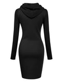Autumn Ready Ladies Hooded Dresses Blending Hoodie and Sweatshirt Elements in Women Fashionable Clothing