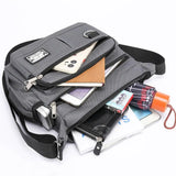 Mens Crossbody Bag Single Shoulder Bags Big Capacity Multi-Pockets Storage Bag Fashion Handbag Business Crossbody Bags