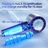 2024 New Semiconductor Refrigeration High-speed Handheld Electric Fan 4000mAh USB Portable Rechargeable Outdoor Small Fan