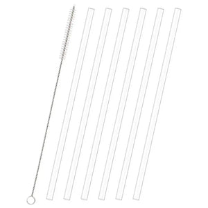 6pcs Replacement Straws for Stanley Cup with Cleaning Brushes Reusable Straws for Stanely Cup