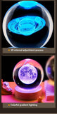 3D Colored Luminous Crystal Ball Astronomy Galaxy Crystal Sphere Beside Lamp Solar System Glassic Snow Globe Desktop Decorations