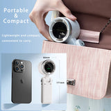 2025 New Hand-held LED Display 180 Degree Folding Desktop Mini Fan Hanging Neck Outdoor Folding High-speed Powerful Turbo Fan