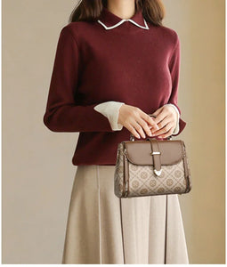 Fashionable Handbag for Women, Small Square Mom Bag, Commuter Bag, Travel Mobile Phone Bag, Versatile Shoulder Crossbody Bag