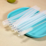 6pcs Replacement Straws for Stanley Cup with Cleaning Brushes Reusable Straws for Stanely Cup