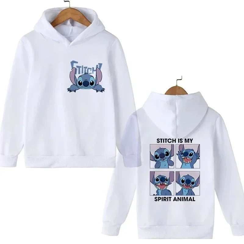 Sweatshirt Stitch Hoodie Kids Cartoon Clothing Kids Girls Boys Lilo Hoodie Comic Hoodie Kids Fall Winter Casual Long Sleeve Tops