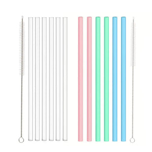 6pcs Replacement Straws for Stanley Cup with Cleaning Brushes Reusable Straws for Stanely Cup
